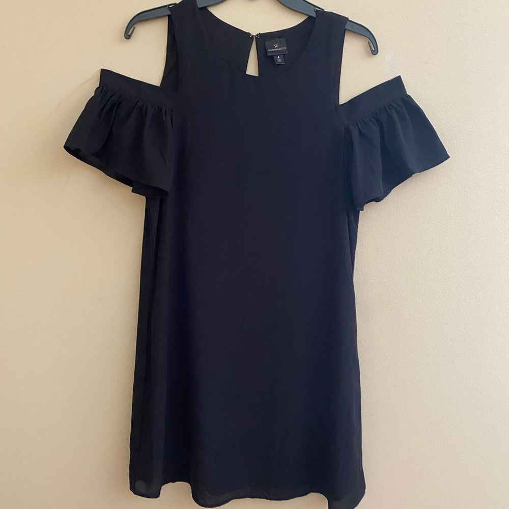 Worthington Black Dress, never worn, size 6, original price $75